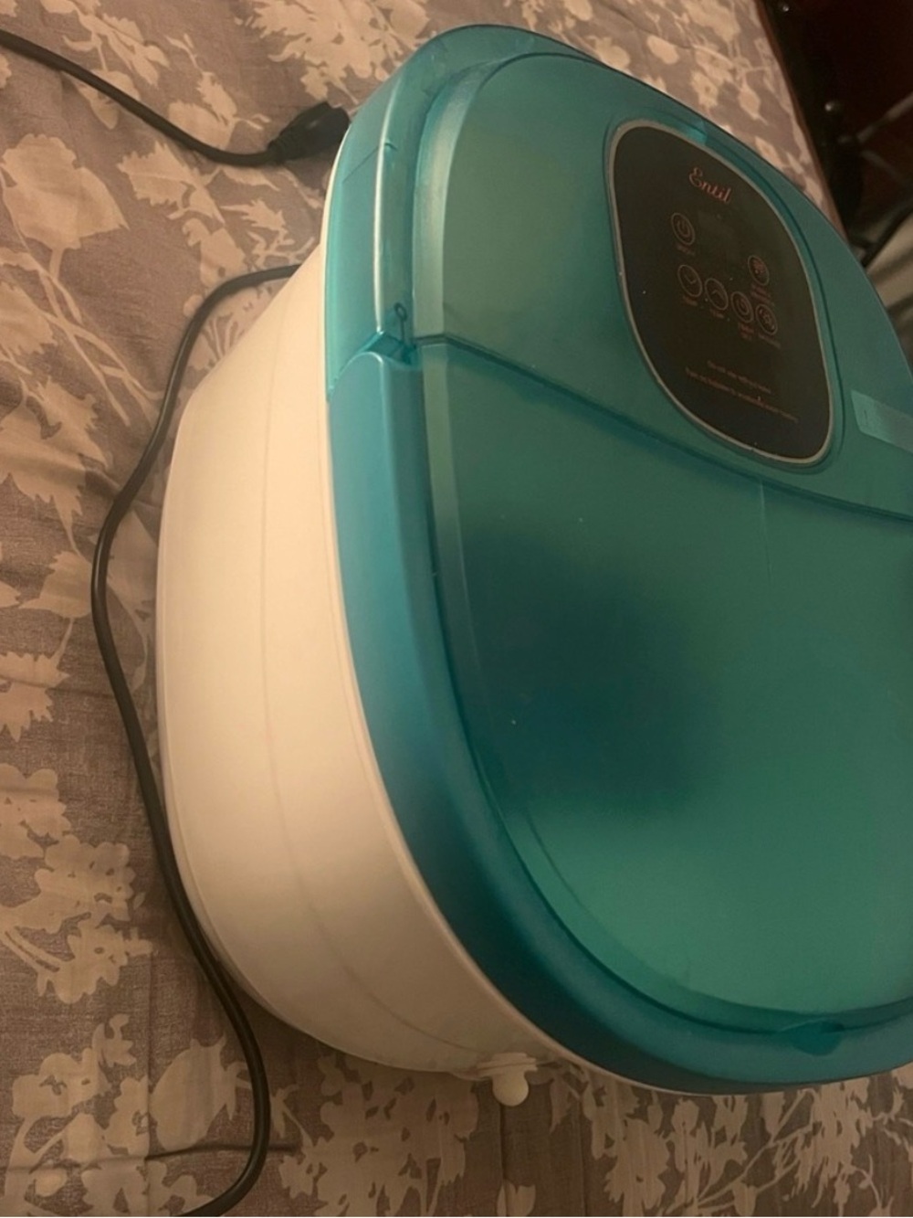White and Teal Portable Foot Spa Bath Massager